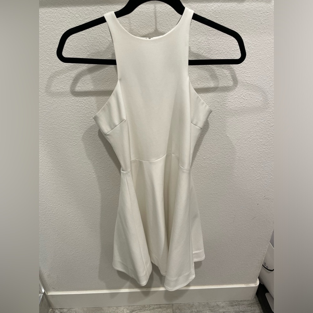 Elizabeth and James off white/white skater dress small